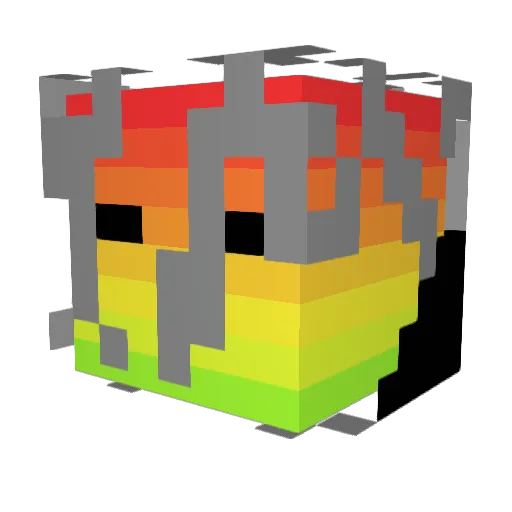 General_Greg Minecraft avatar head, 3D render