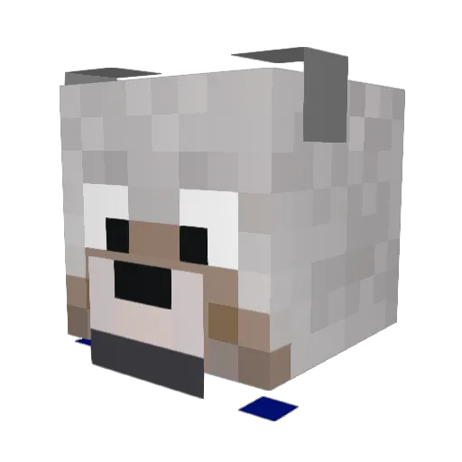 General_Juicy Minecraft avatar head, 3D render