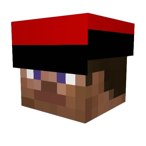 General_Moragues Minecraft avatar head, 3D render