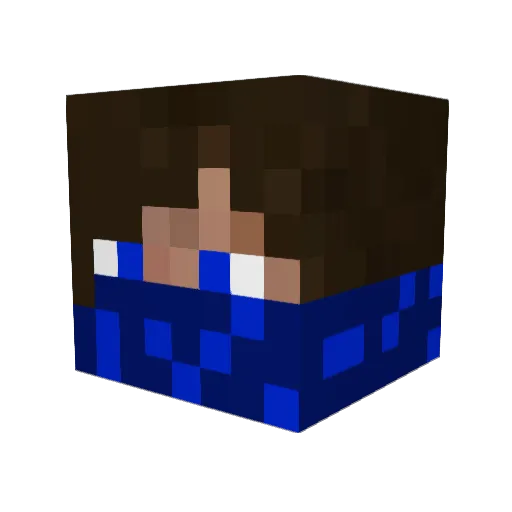 General_Mutt1233 Minecraft avatar head, 3D render