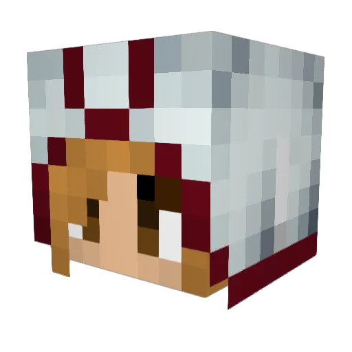 General_Wynn Minecraft avatar head, 3D render