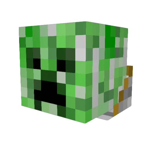 General_Yexo Minecraft avatar head, 3D render