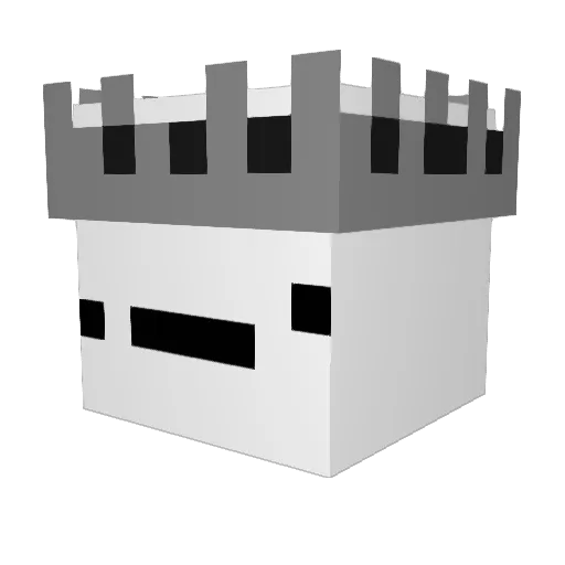 General_green21 Minecraft avatar head, 3D render