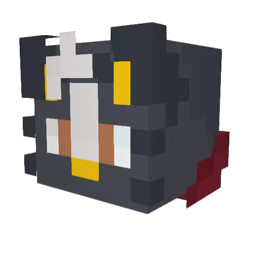 General_lemonade Minecraft avatar head, 3D render
