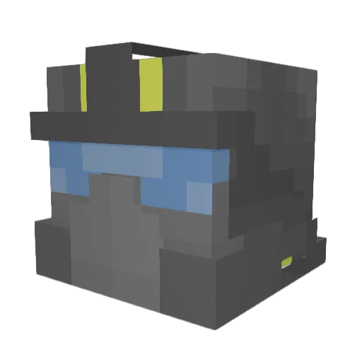 Generalgermax Minecraft avatar head, 3D render