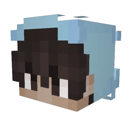 GenerallyEric Minecraft avatar head, 3D render
