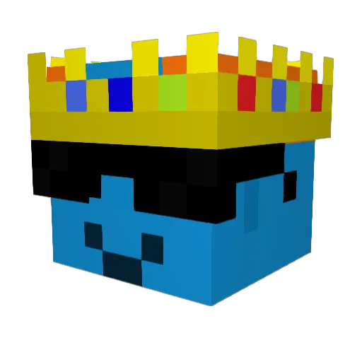 Generalrossi Minecraft avatar head, 3D render