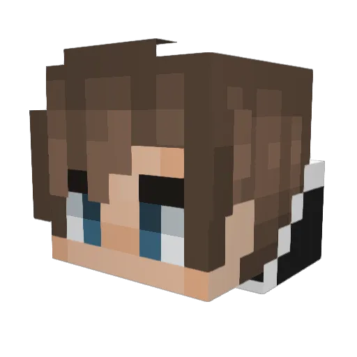 Generation05 Minecraft avatar head, 3D render