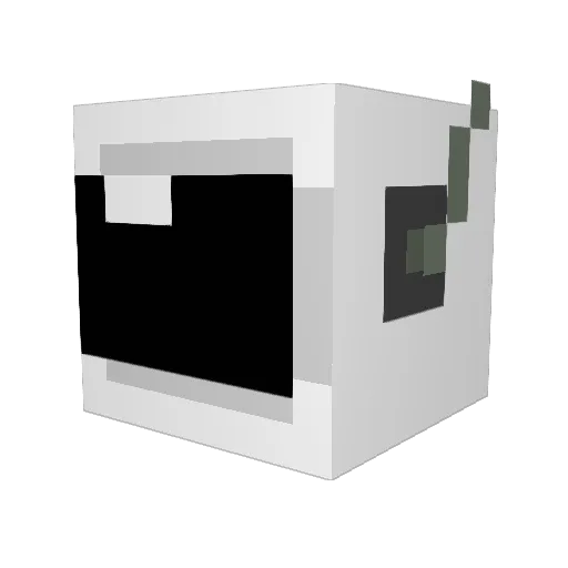Generic771 Minecraft avatar head, 3D render
