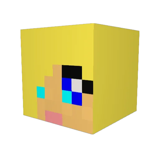 GenericKye Minecraft avatar head, 3D render