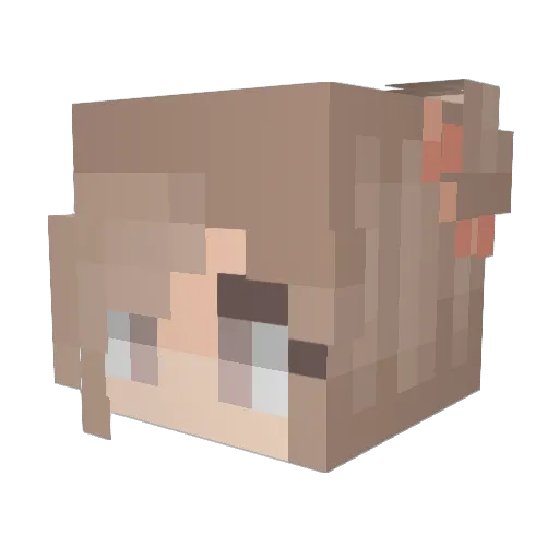GenericMeow Minecraft avatar head, 3D render