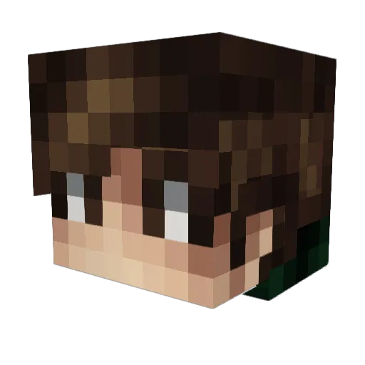 GenericOrby Minecraft avatar head, 3D render