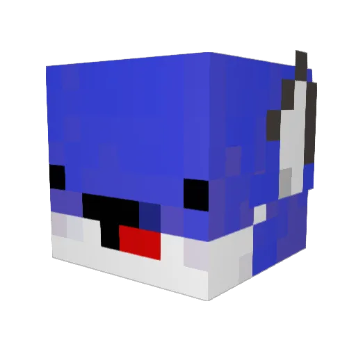 GenericSkid Minecraft avatar head, 3D render