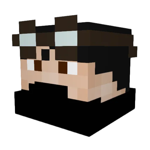 Generic_Animal Minecraft avatar head, 3D render
