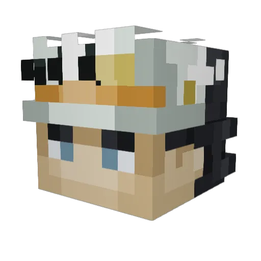 GeneriicUser Minecraft avatar head, 3D render