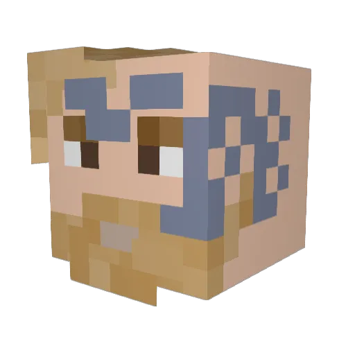 Genesis3655 Minecraft avatar head, 3D render
