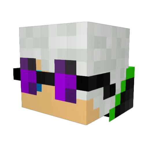 GenesisAlt Minecraft avatar head, 3D render