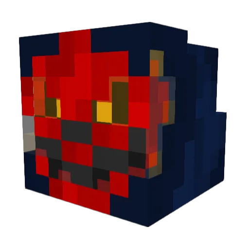 GenesisDX Minecraft avatar head, 3D render