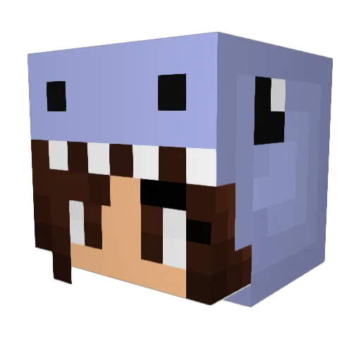 GenesisPatino Minecraft avatar head, 3D render