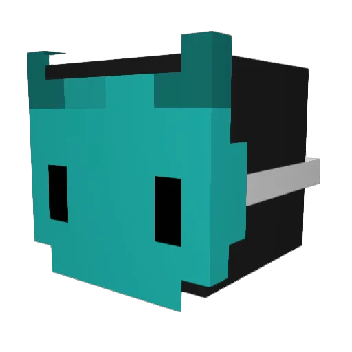 Genexis Minecraft avatar head, 3D render