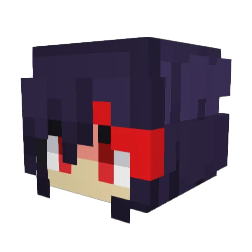 Gengathan Minecraft avatar head, 3D render