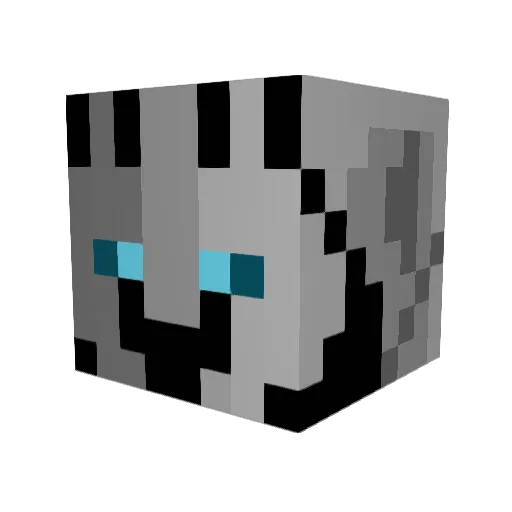GenghisDoom Minecraft avatar head, 3D render