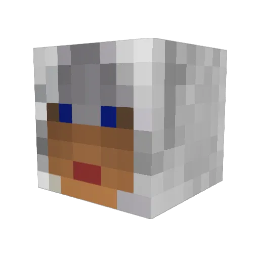 GenghisKane Minecraft avatar head, 3D render