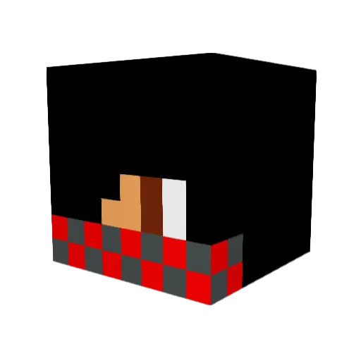 GenghisKhan_ Minecraft avatar head, 3D render