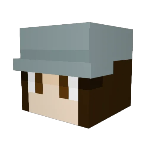 Gengrawr Minecraft avatar head, 3D render