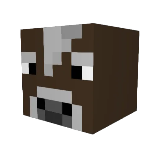 GenguuMain_ Minecraft avatar head, 3D render