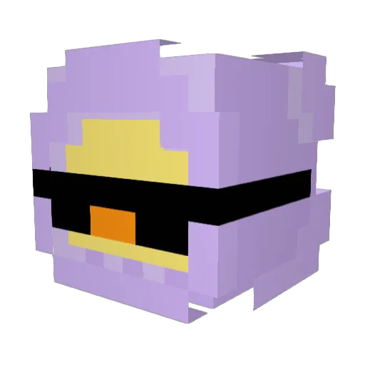 GenicktYourWaifu Minecraft avatar head, 3D render