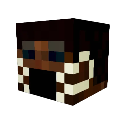 Genie140 Minecraft avatar head, 3D render