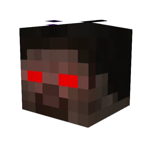 GenieDieZuccini Minecraft avatar head, 3D render
