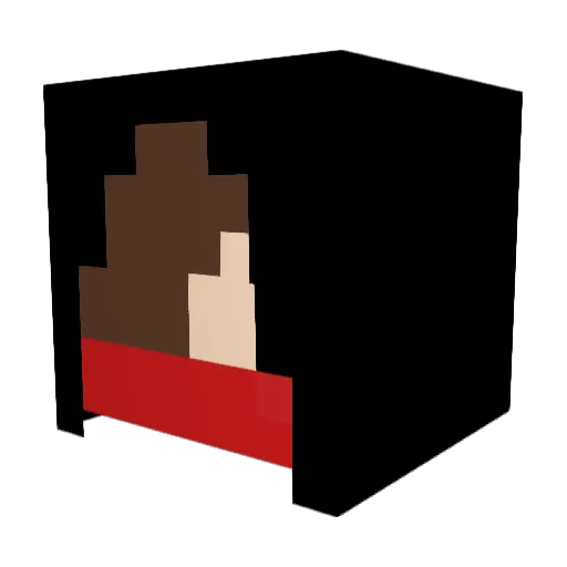 Geniestreit Minecraft avatar head, 3D render