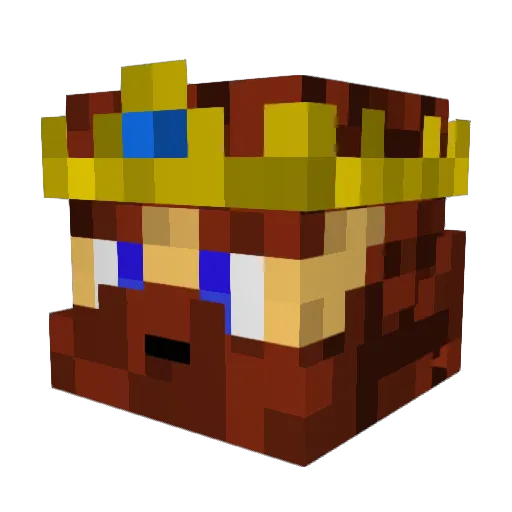 Genios92 Minecraft avatar head, 3D render