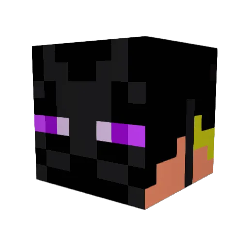 GeniusCarrot Minecraft avatar head, 3D render