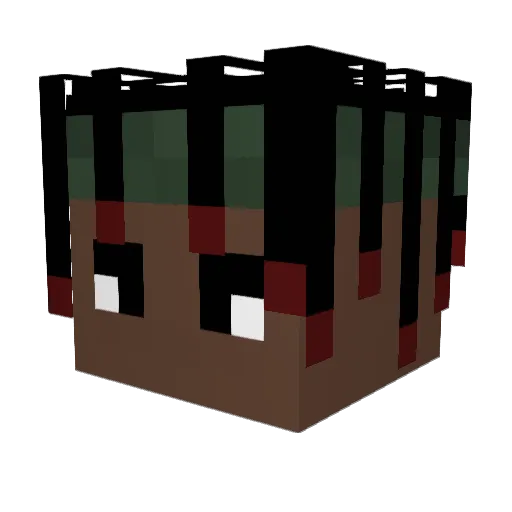 GeniusMVMNT Minecraft avatar head, 3D render