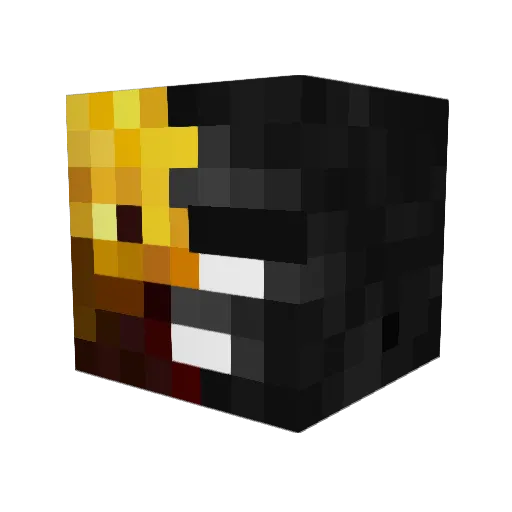 GeniusName_ Minecraft avatar head, 3D render