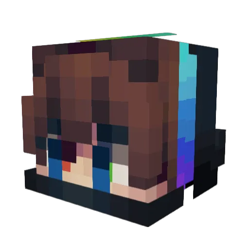 Genius_LAITH Minecraft avatar head, 3D render