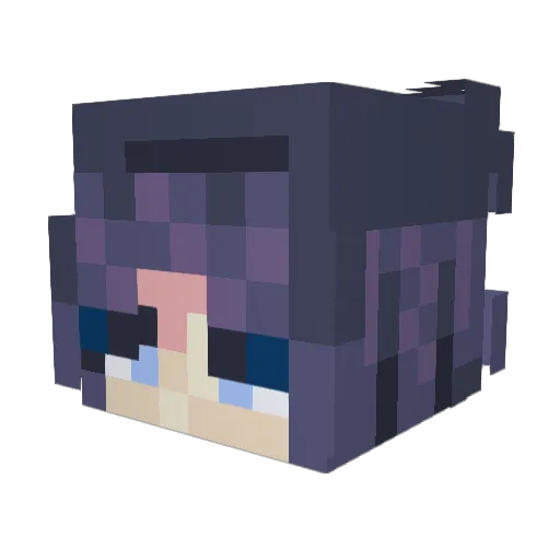 Genjimain123 Minecraft avatar head, 3D render
