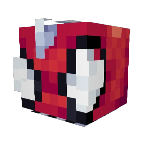 Genjimaster Minecraft avatar head, 3D render
