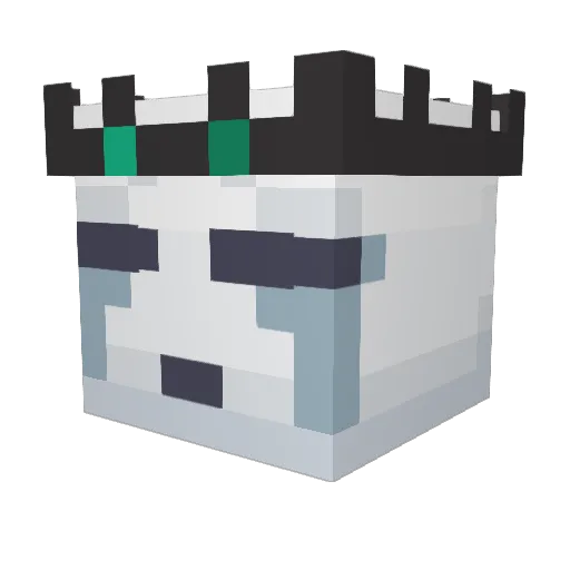 GenkiGi Minecraft avatar head, 3D render