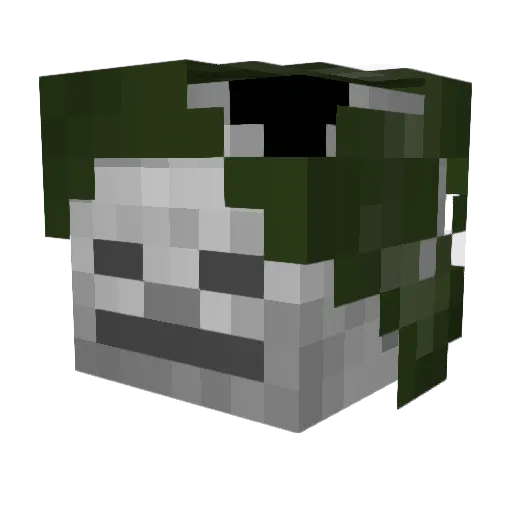 Genmera Minecraft avatar head, 3D render