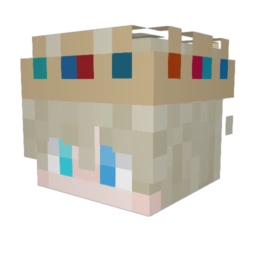 Genn_Disarray Minecraft avatar head, 3D render