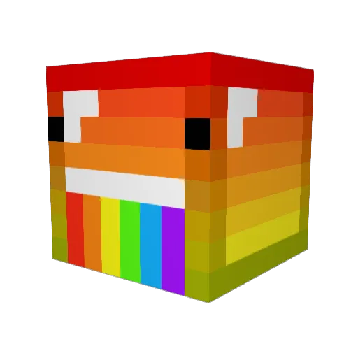 Gennadius Minecraft avatar head, 3D render