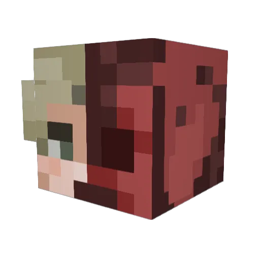 Gennosuki Minecraft avatar head, 3D render