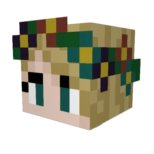 Genny_Claire Minecraft avatar head, 3D render