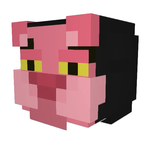 Genomind Minecraft avatar head, 3D render