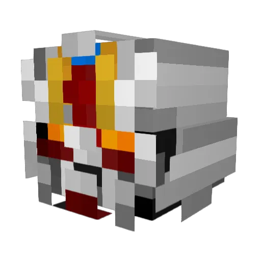 Genouske Minecraft avatar head, 3D render