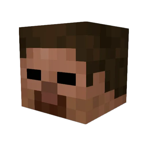 GenovaZero Minecraft avatar head, 3D render
